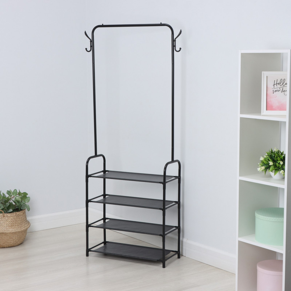Стойка для одежды и обуви с полками | LaDо́m