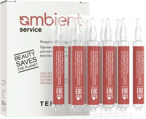 Сыворотка протеиновая для интенсивного восстановления волос | Ambient Service | Tefia