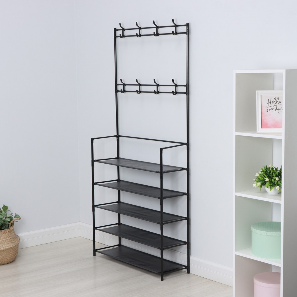 Стойка для одежды с полками для обуви | LaDо́m