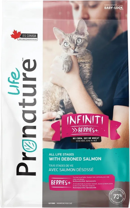 Корм для котят и кошек с мясом лосося «Infiniti» | Life | Pronature