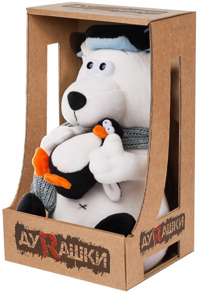 Игрушка мягкая «Полярный медведь и пингвин» | ДуRашки