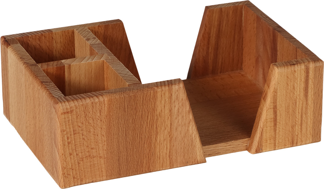 Салфетница-органайзер деревянная | Кухонные принадлежности из дерева «Для Профи» | Adelica
