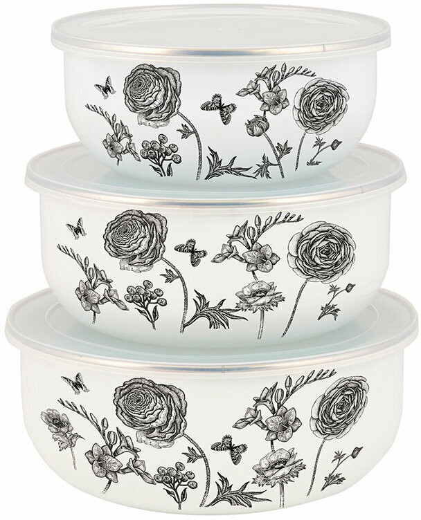 Набор мисок с крышками «Je t’aime» | Je t’aime | Appetite