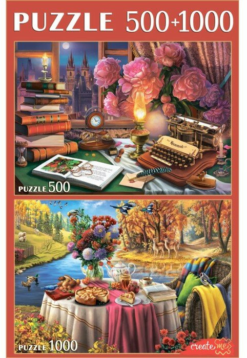 Набор пазлов 2 в 1 «Великолепные натюрморты» | Рыжий кот