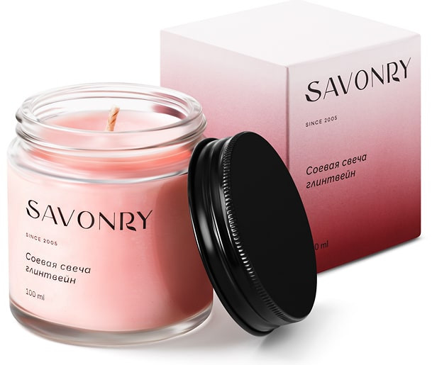 Свеча ароматическая соевая «Глинтвейн» | Savonry