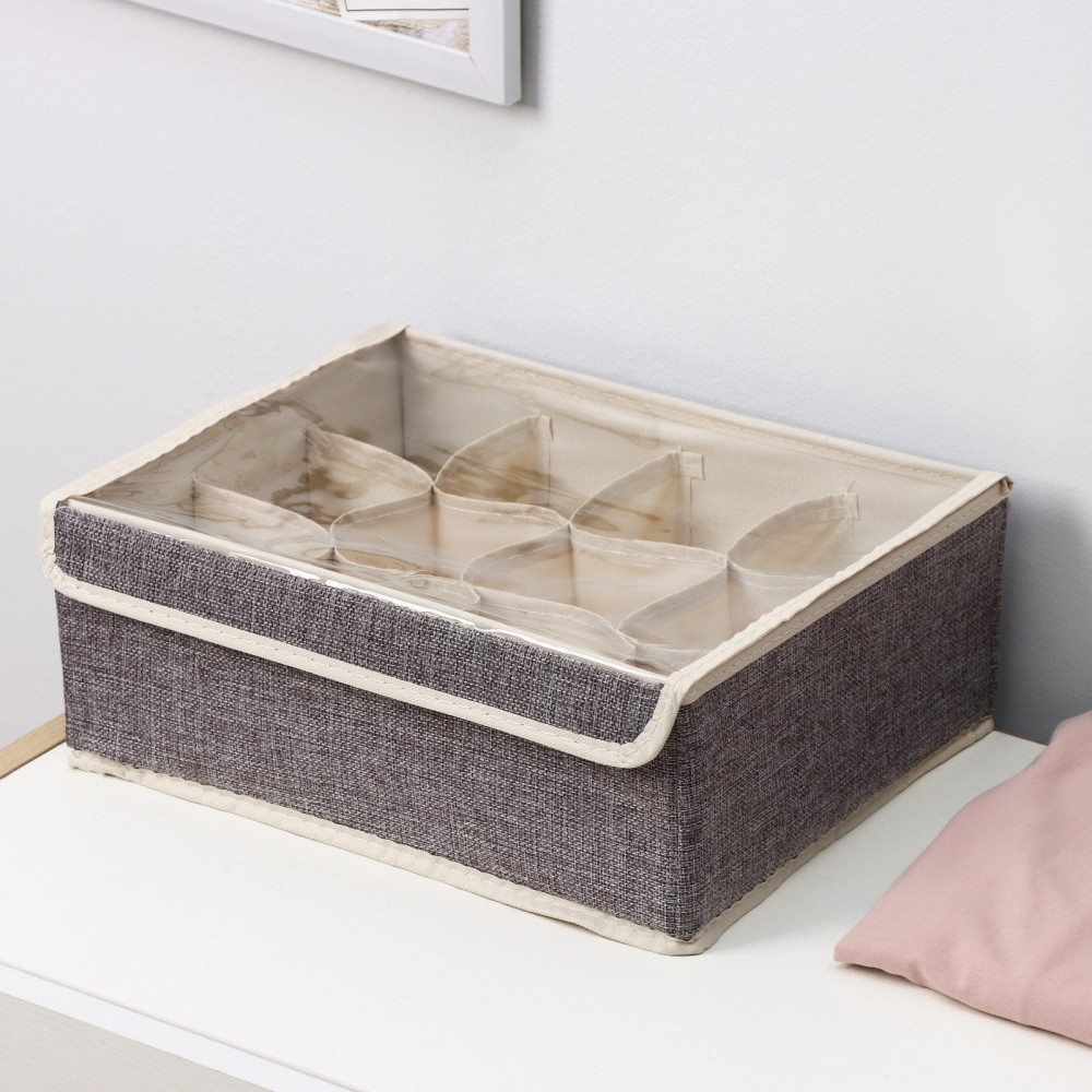 Органайзер для хранения белья с крышкой «Тео» | Тео | Доляна