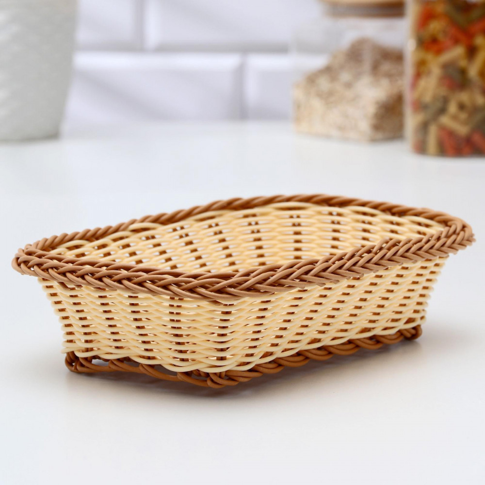 Корзинка для хлеба «Молочный шоколад» | Доляна