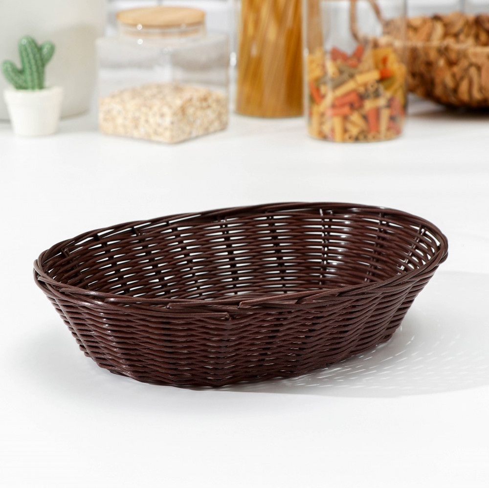 Корзинка для хлеба «Шоко» | Темный шоколад | Доляна