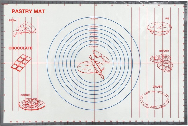Коврик силиконовый армированный с разлиновкой | Доляна