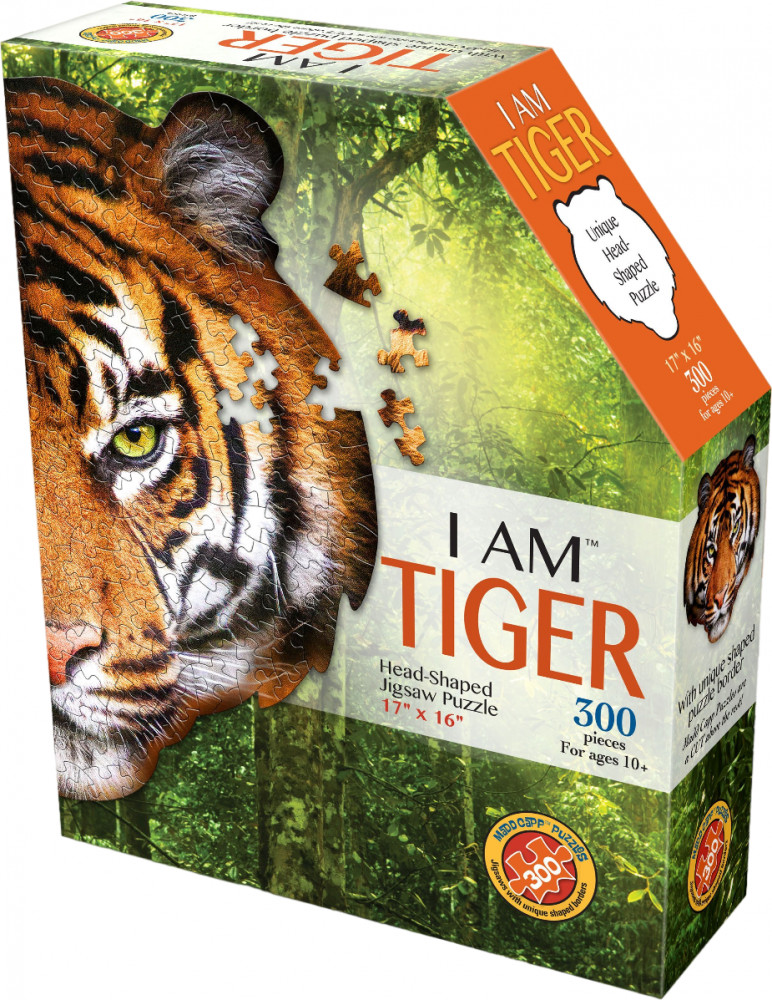 Пазл контурный «Тигр» | Рыжий кот