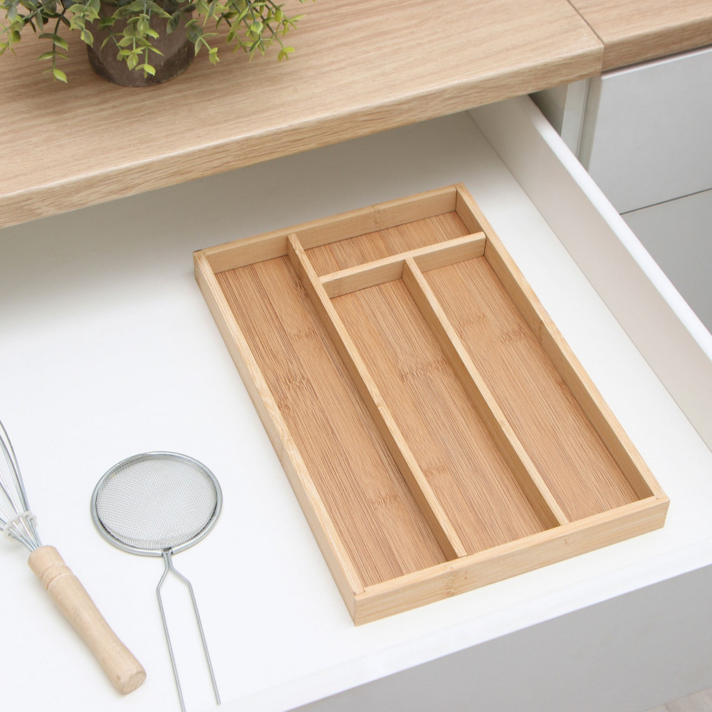 Лоток для столовых приборов «Бамбуковый лес» | Доляна