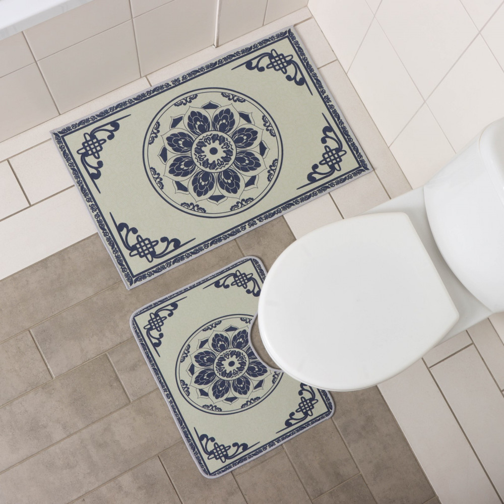 Набор ковриков для ванной и туалета «Адиса» | Доляна