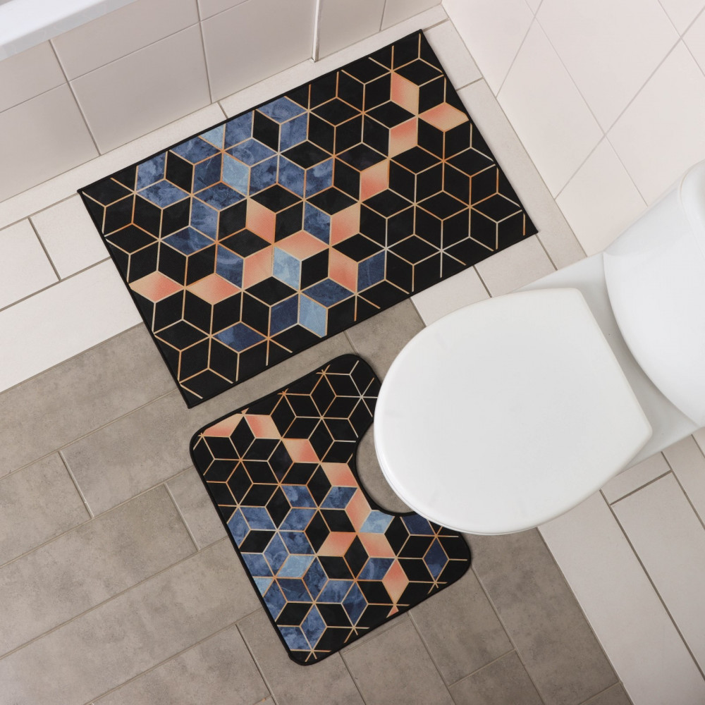 Набор ковриков для ванной и туалета «Бурлеск» | Бурлеск | Доляна