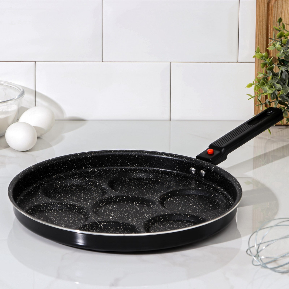 Сковорода-оладница со съемной ручкой «7 оладий»