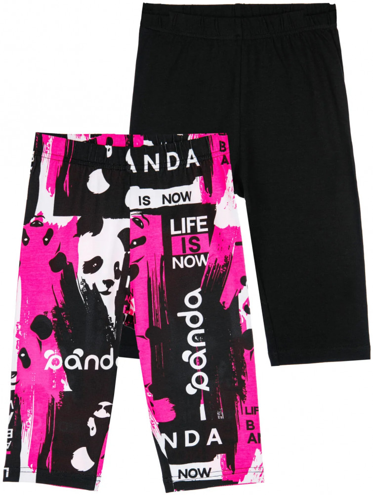 Комплект шорт-велосипедок для девочек | Panda band | PlayToday