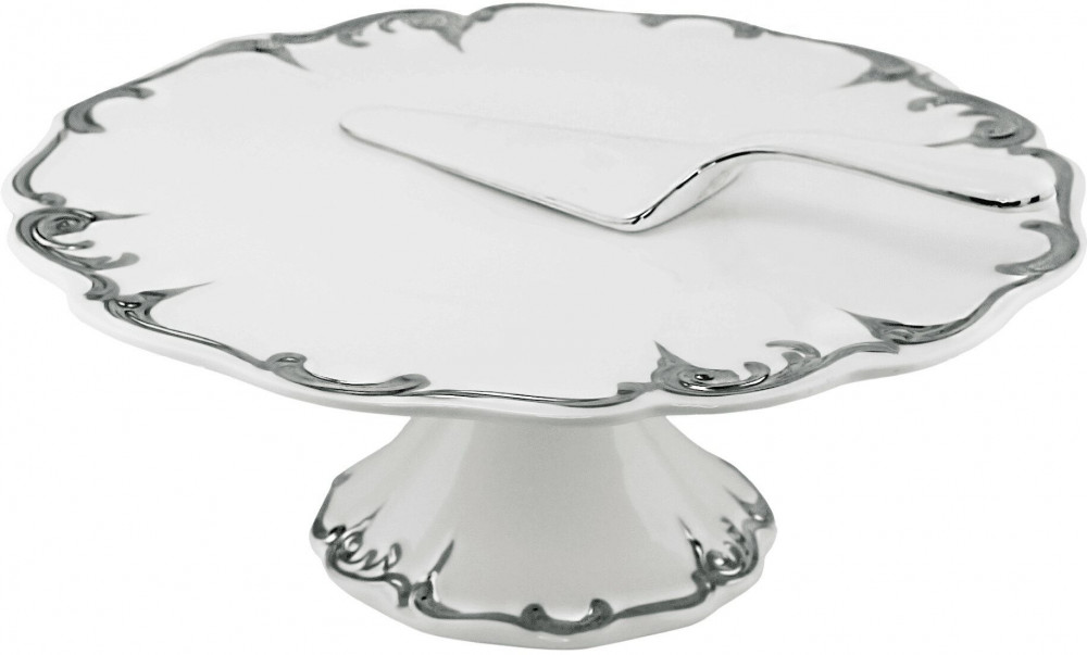 Тортовница на ножке с лопаткой «Argento» | Argento | Lenardi