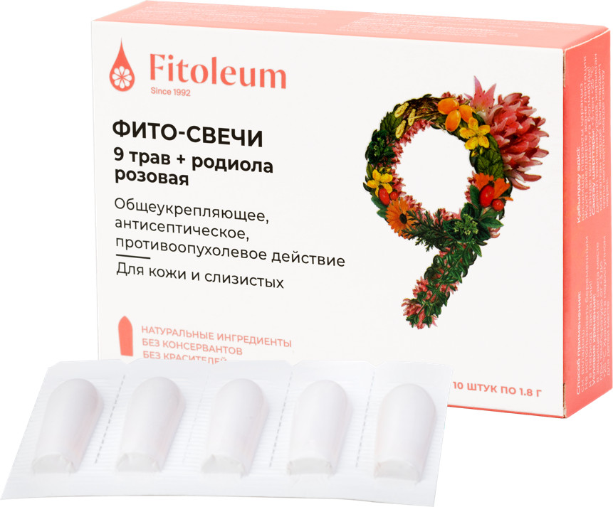 Фито-свечи «9 трав + родиола розовая» | 9 трав | Fitoleum