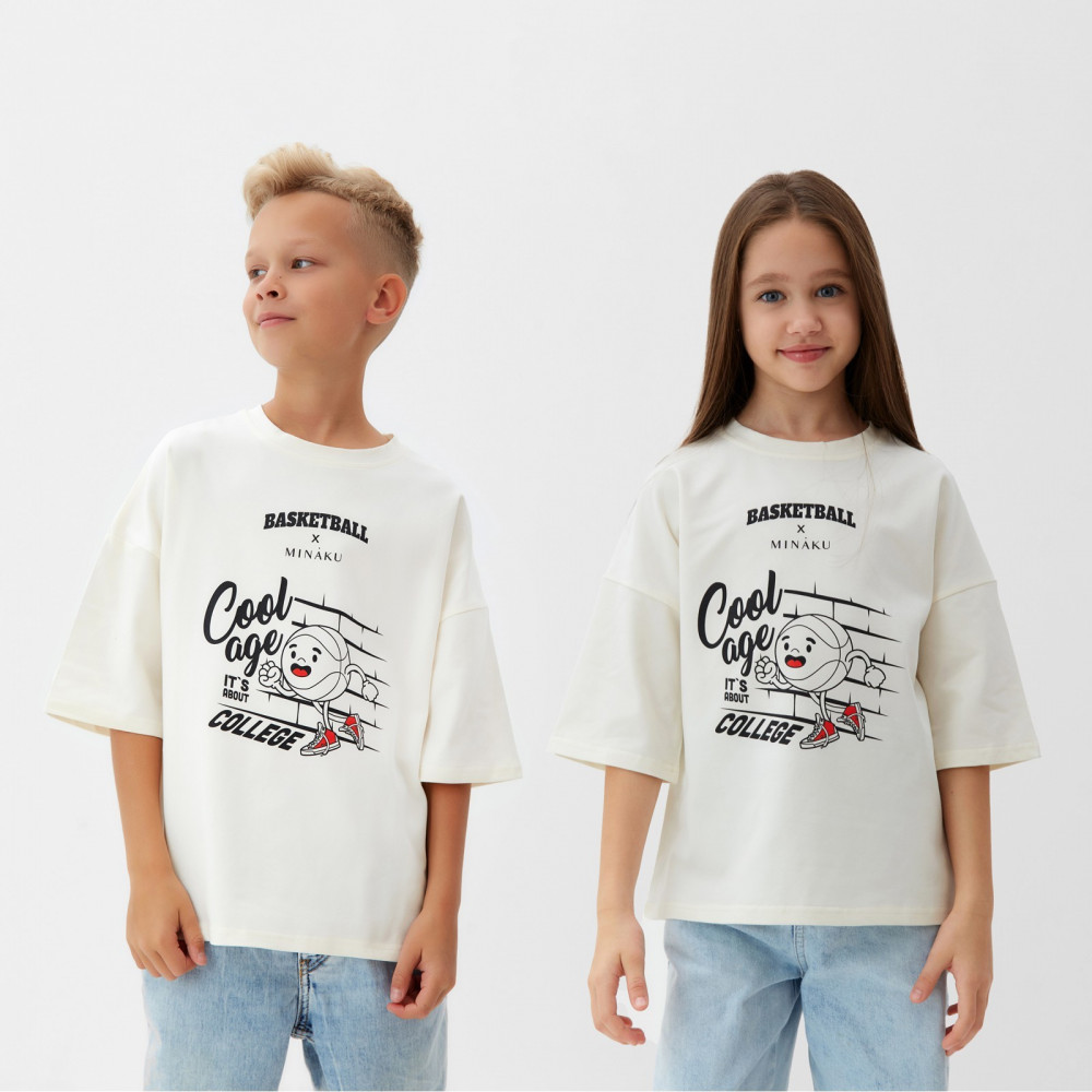 Футболка детская «Bascetball kids» | Exclusive print | MINAKU