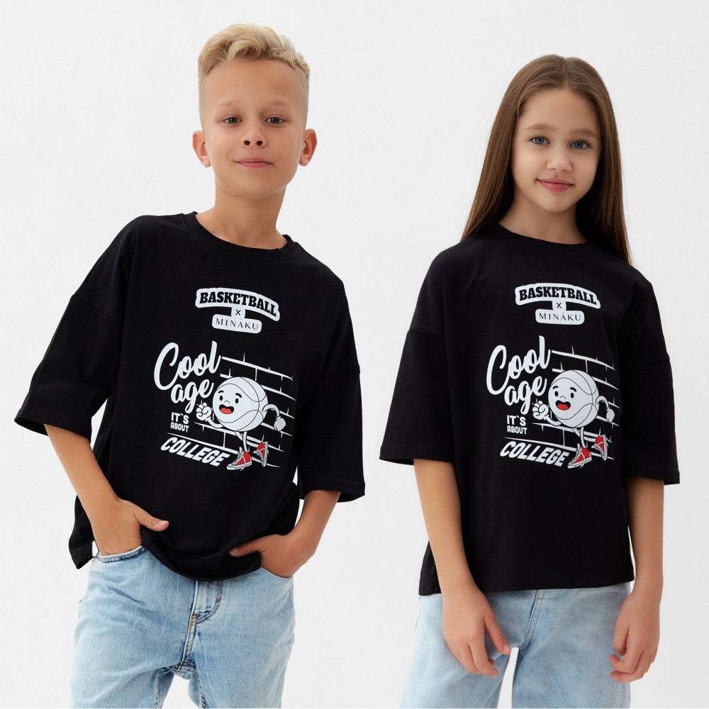 Футболка детская «Bascetball kids» | Exclusive print | MINAKU