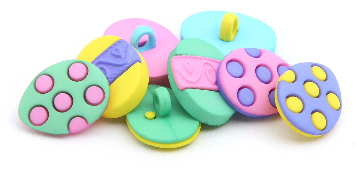 Набор пуговиц-фигурок «Крашеные яйца» | Dress it up