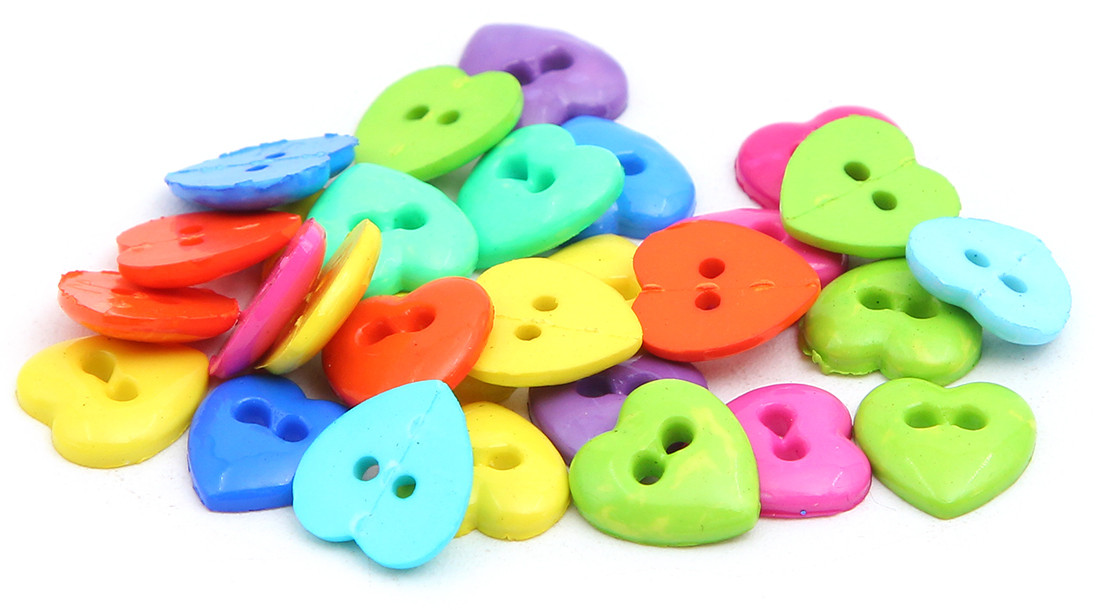 Набор пуговиц-фигурок «Мини-сердца» | Dress it up