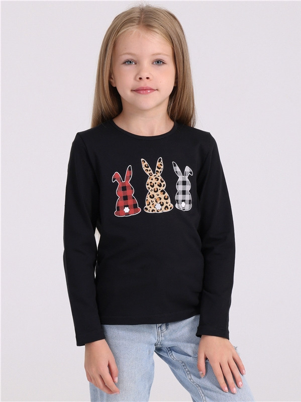Лонгслив для девочек | Детский шик | Апрель