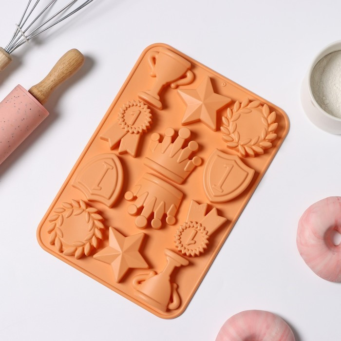 Форма силиконовая для выпечки «Чемпион» | Силиконовые формы для выпечки «Фигурные ячейки» | Доляна