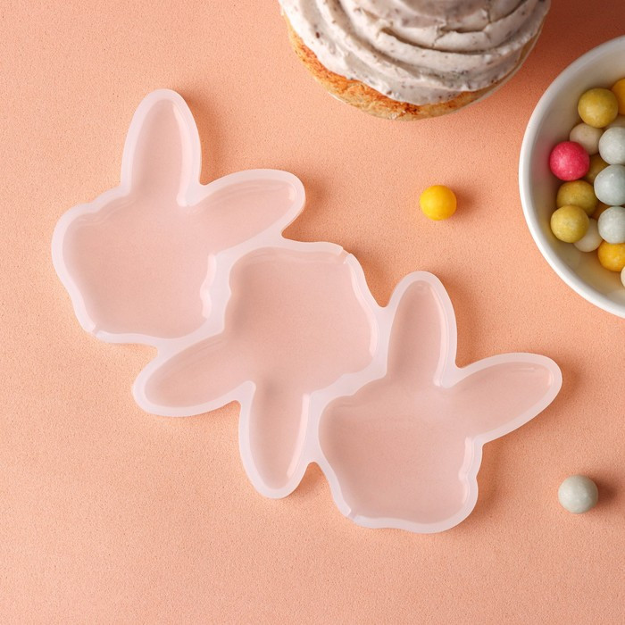 Форма силиконовая для для леденцов «Заяц» | Силиконовые формы для леденцов «Классика» | Доляна