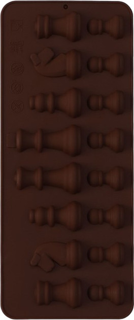 Форма силиконовая для кондитерских украшений «Шахматы» | Силиконовые формы для льда и кондитерских украшений «Фигурные» | Доляна