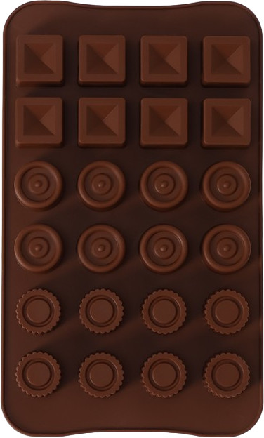 Форма силиконовая для кондитерских украшений «Коробка конфет» | Силиконовые формы для льда и кондитерских украшений «Фигурные» | Доляна