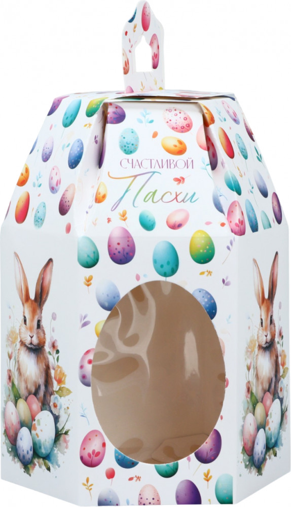 Коробка складная «Счастливой Пасхи» | Подарочная упаковка Пасха | Семейные традиции