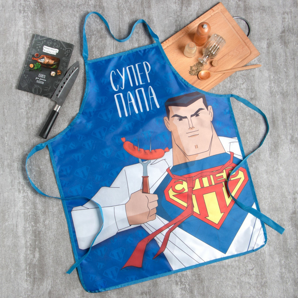 Фартук «Супер папа» | Мужские фартуки | Доляна