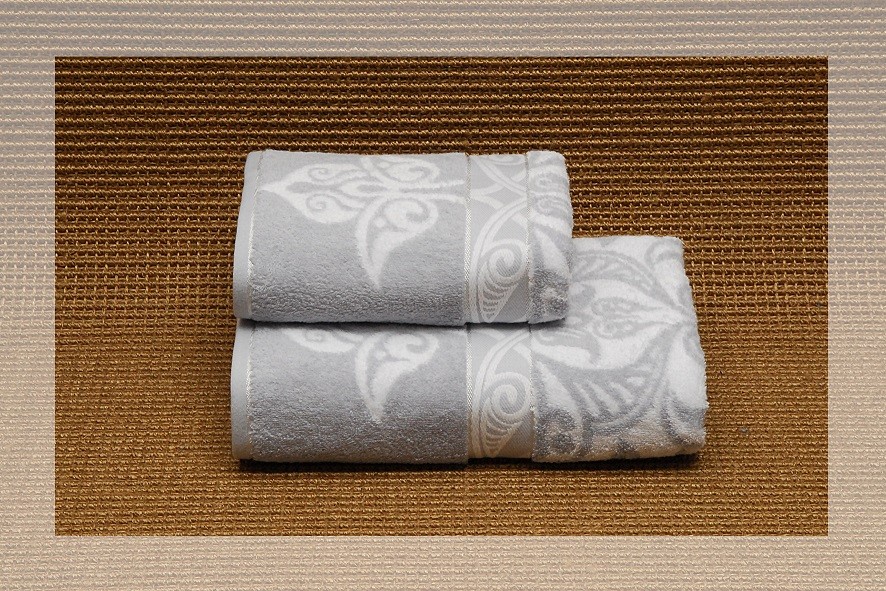 Полотенце махровое пестротканое "Argenti" (Cleanelly Collection, 50х100, цвет серый) | Argenti | ДМ Текстиль