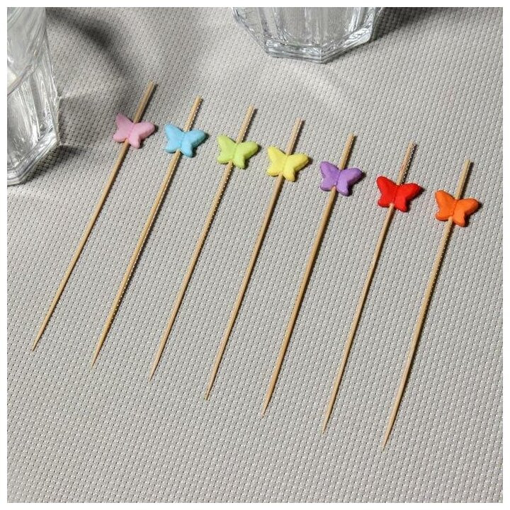 Набор шпажек «Бабочка многодневка» | Доляна