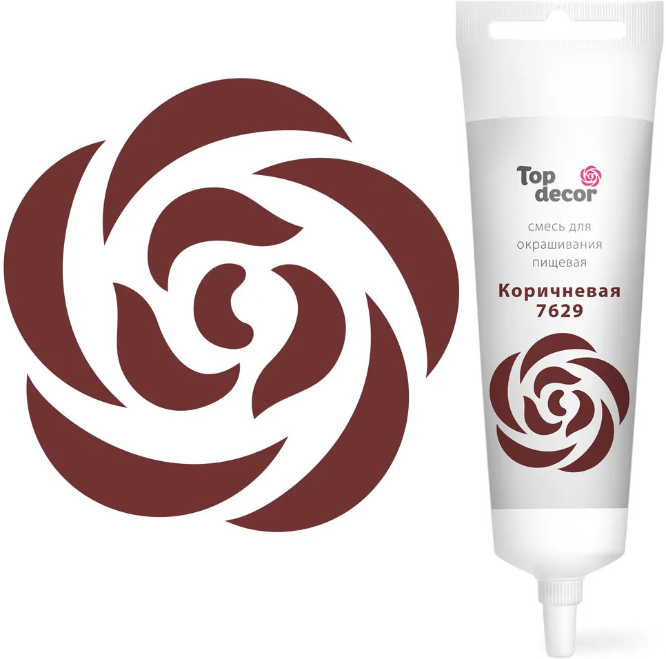 Краситель пищевой гелевый, коричневый | Топ декор
