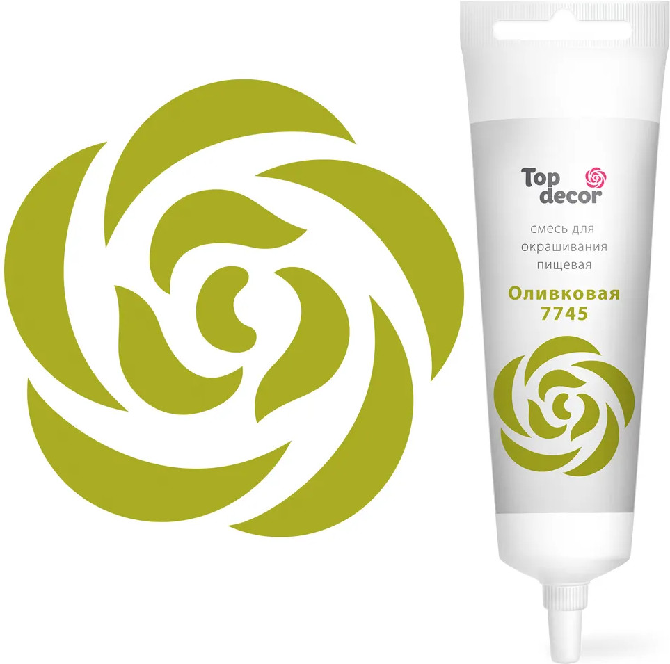 Краситель пищевой гелевый, оливковый | Топ декор
