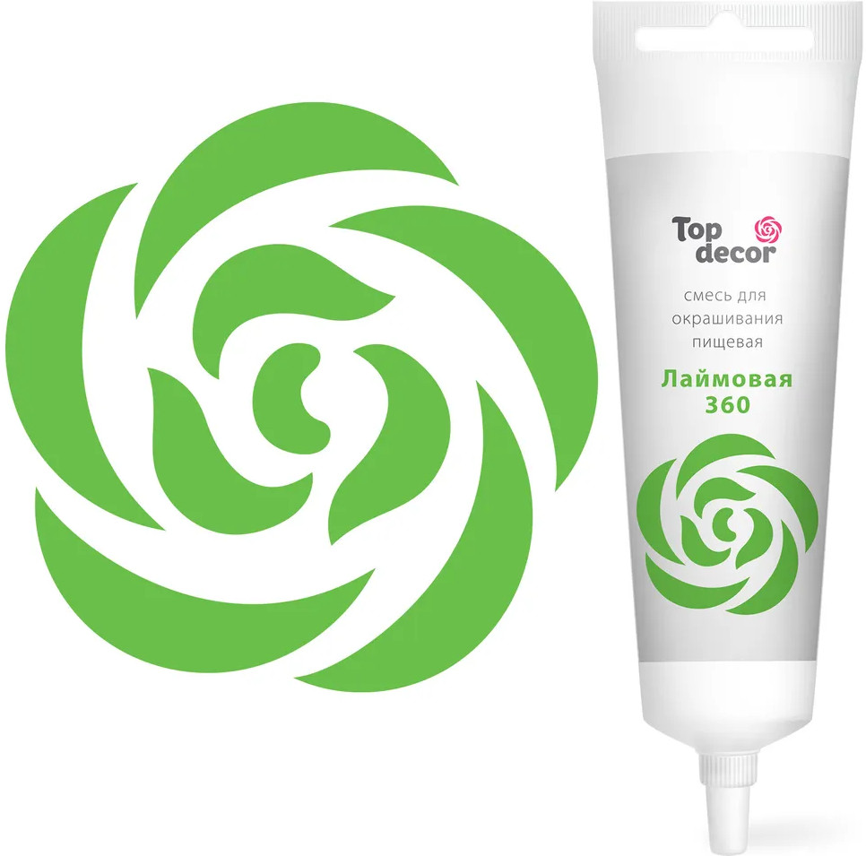 Краситель пищевой гелевый, лаймовый | Топ декор