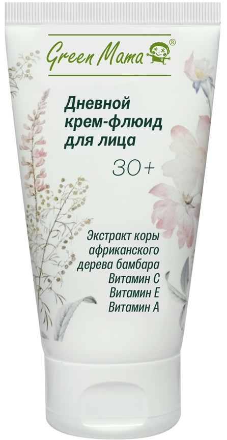 Крем-флюид для лица с экстрактом коры африканского дерева бамбара | Green Mama