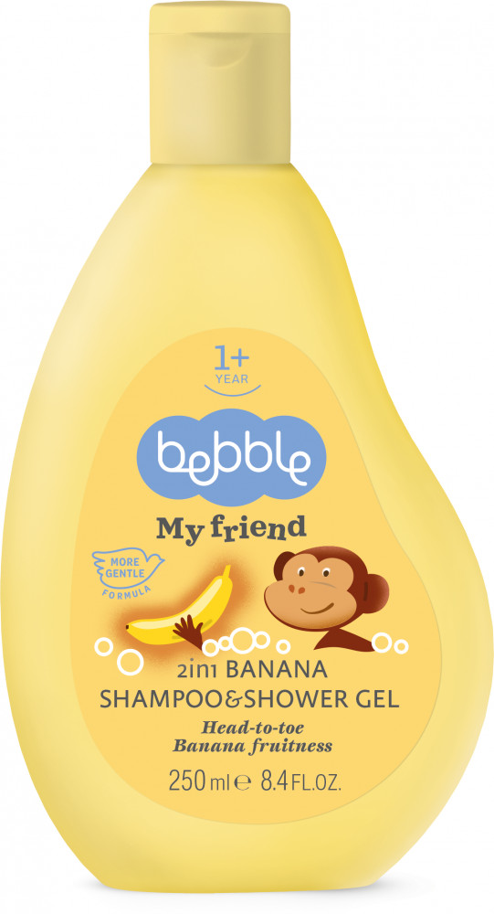 Шампунь и гель для душа детский с ароматом банана «My Friend» | My Friend | Bebble