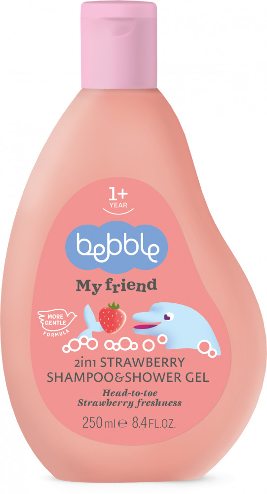 Шампунь и гель для душа детский с ароматом клубники «My Friend» | My Friend | Bebble