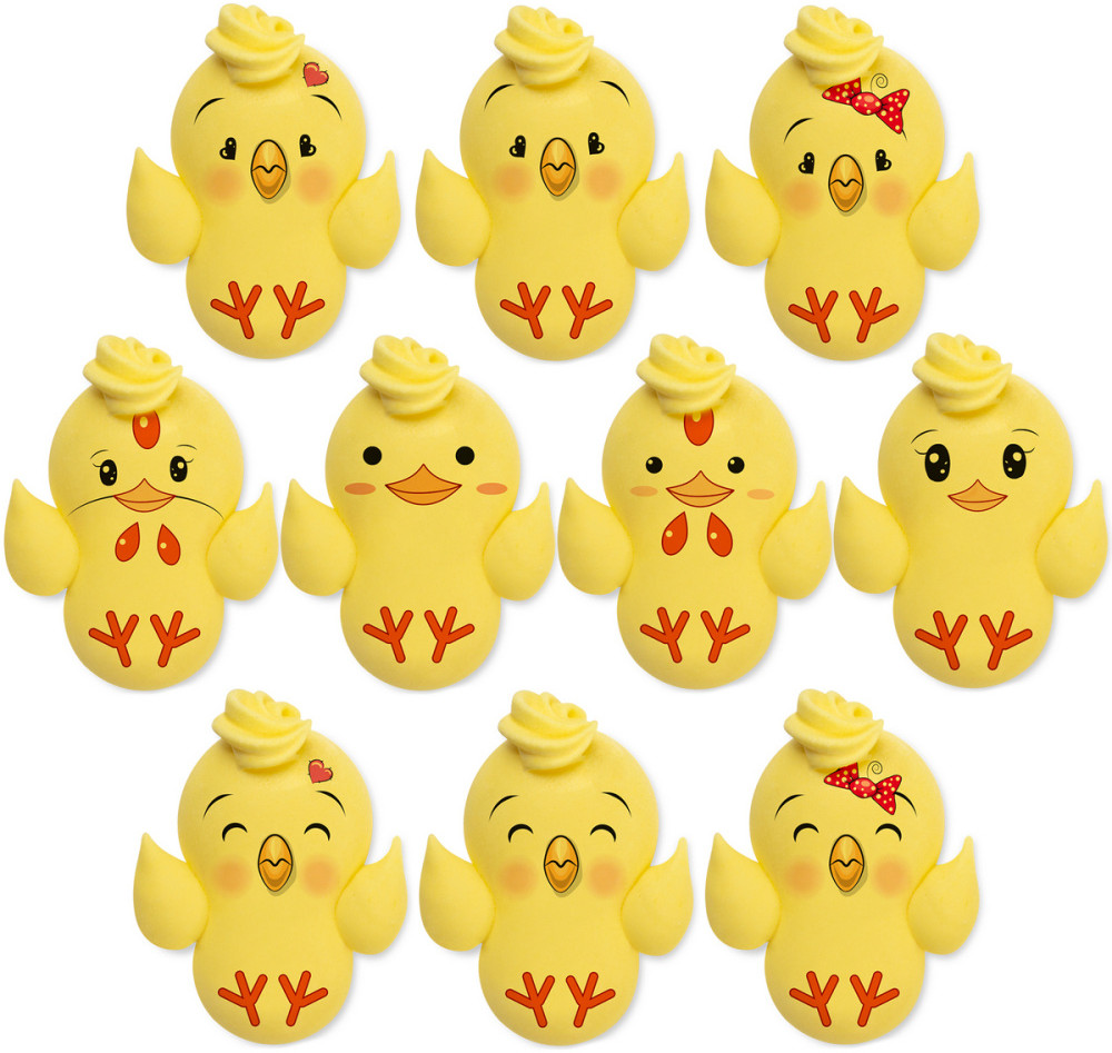 Набор фигурок сахарных плоских «Цыпленок Цыпа» | Топ декор