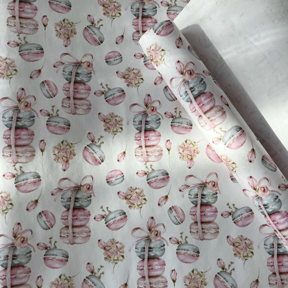 Бумага упаковочная «Макаронс» | Carrero creative homе