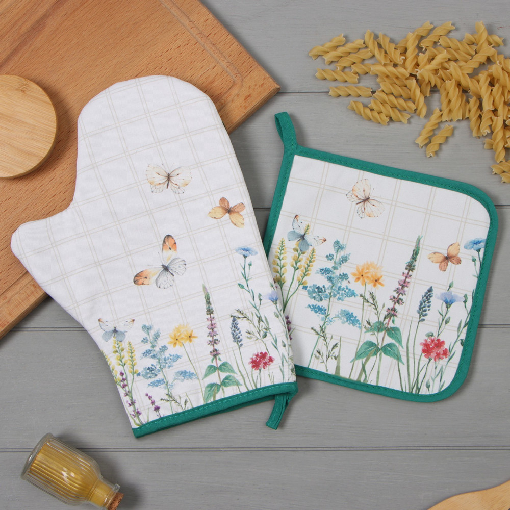 Набор прихваток «Полевые цветы» | Полевые цветы | Этель