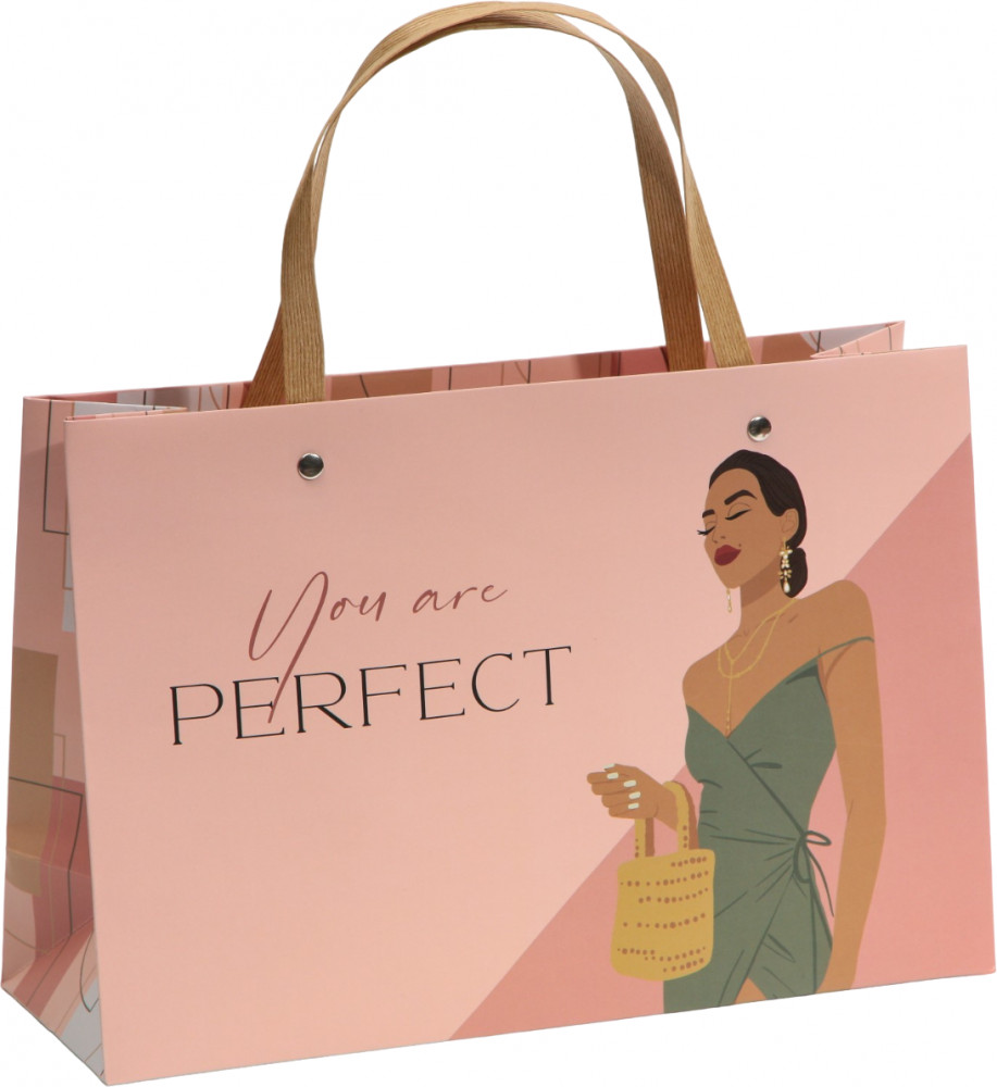 Пакет подарочный «Ты идеальна» | 8 Марта | Дарите Счастье