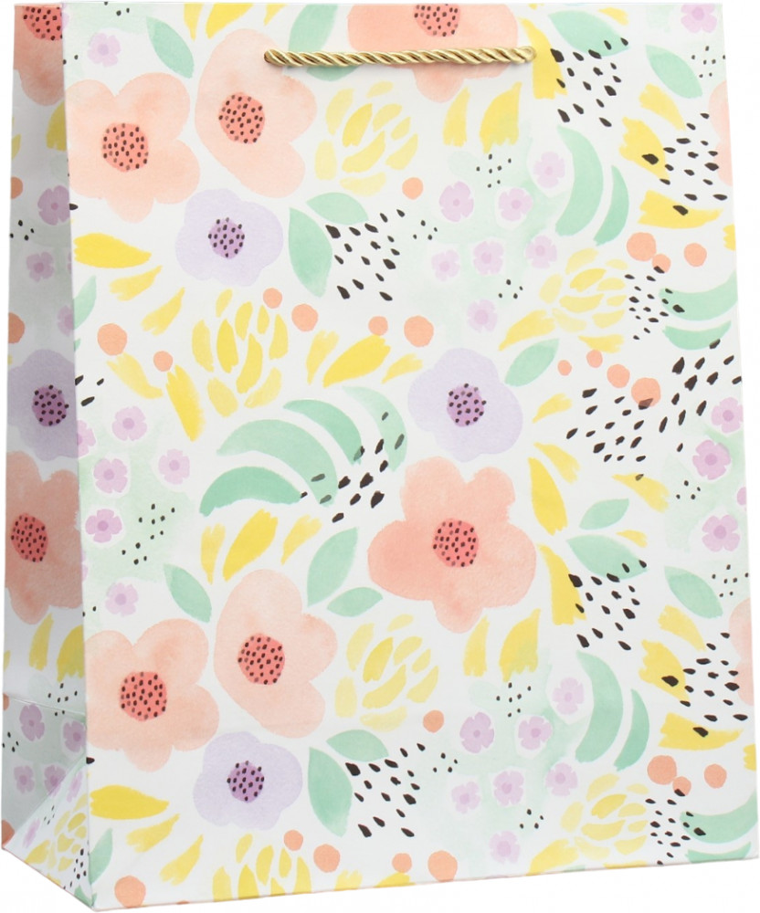 Пакет подарочный «Цветы» | 8 Марта | Дарите Счастье