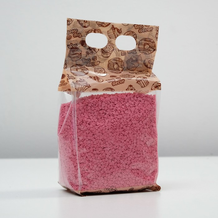 Посыпка кондитерская «Мини сердечки, розовые» | Топ декор