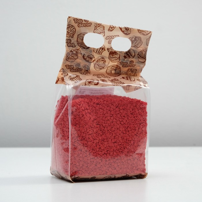 Посыпка кондитерская «Мини сердечки, красные» | Топ декор