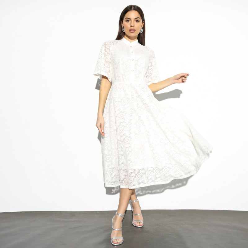 Платье женское «Моя итальянская история, pearl, с поясом» | Charutti