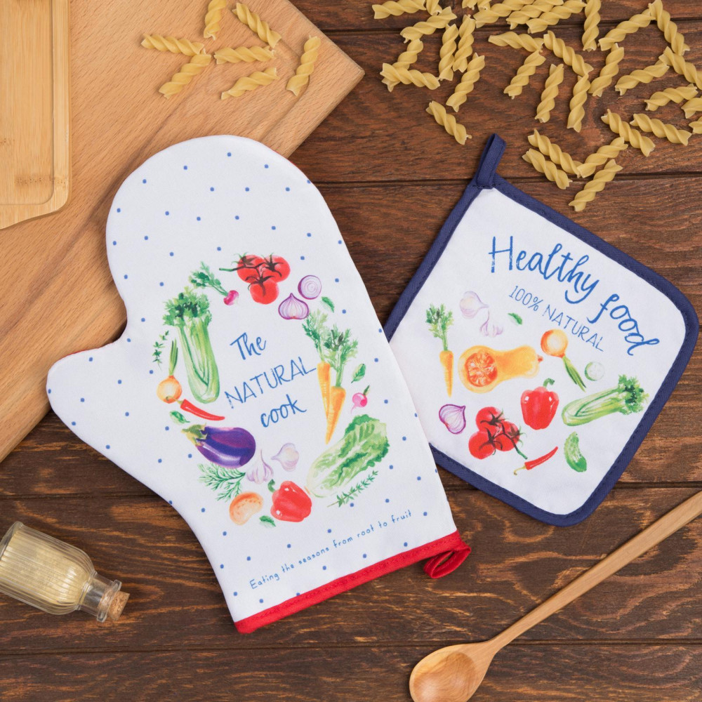 Набор прихваток «Натур продукт» | Organic food | Доляна