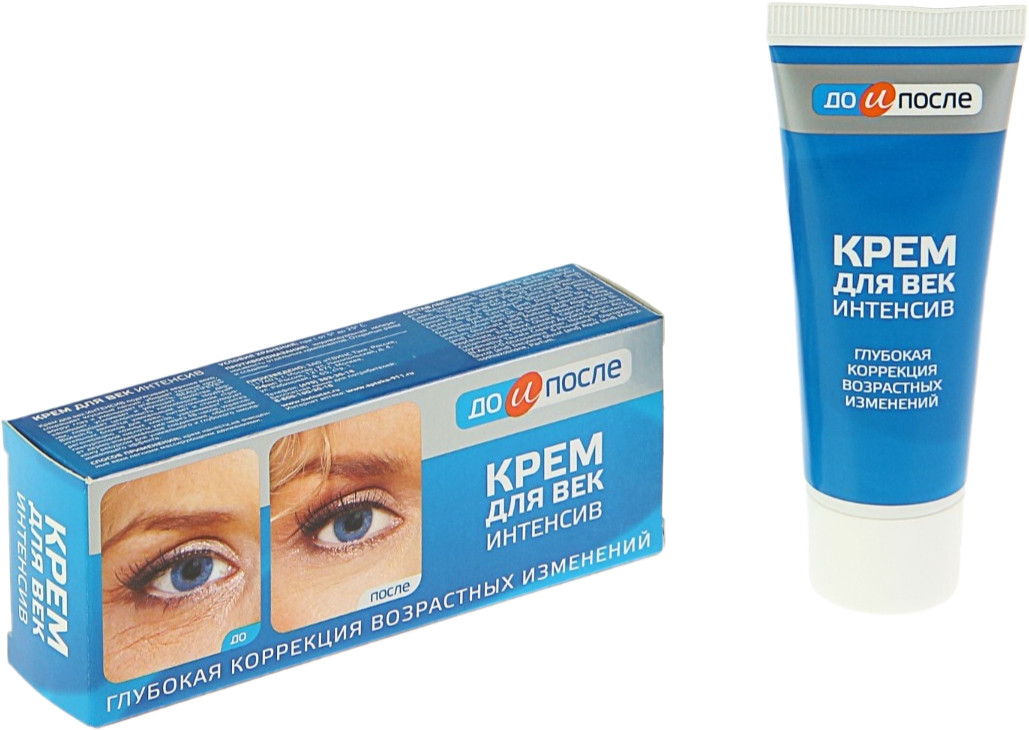 Крем интенсив для век «До и после» | Твинс Тэк